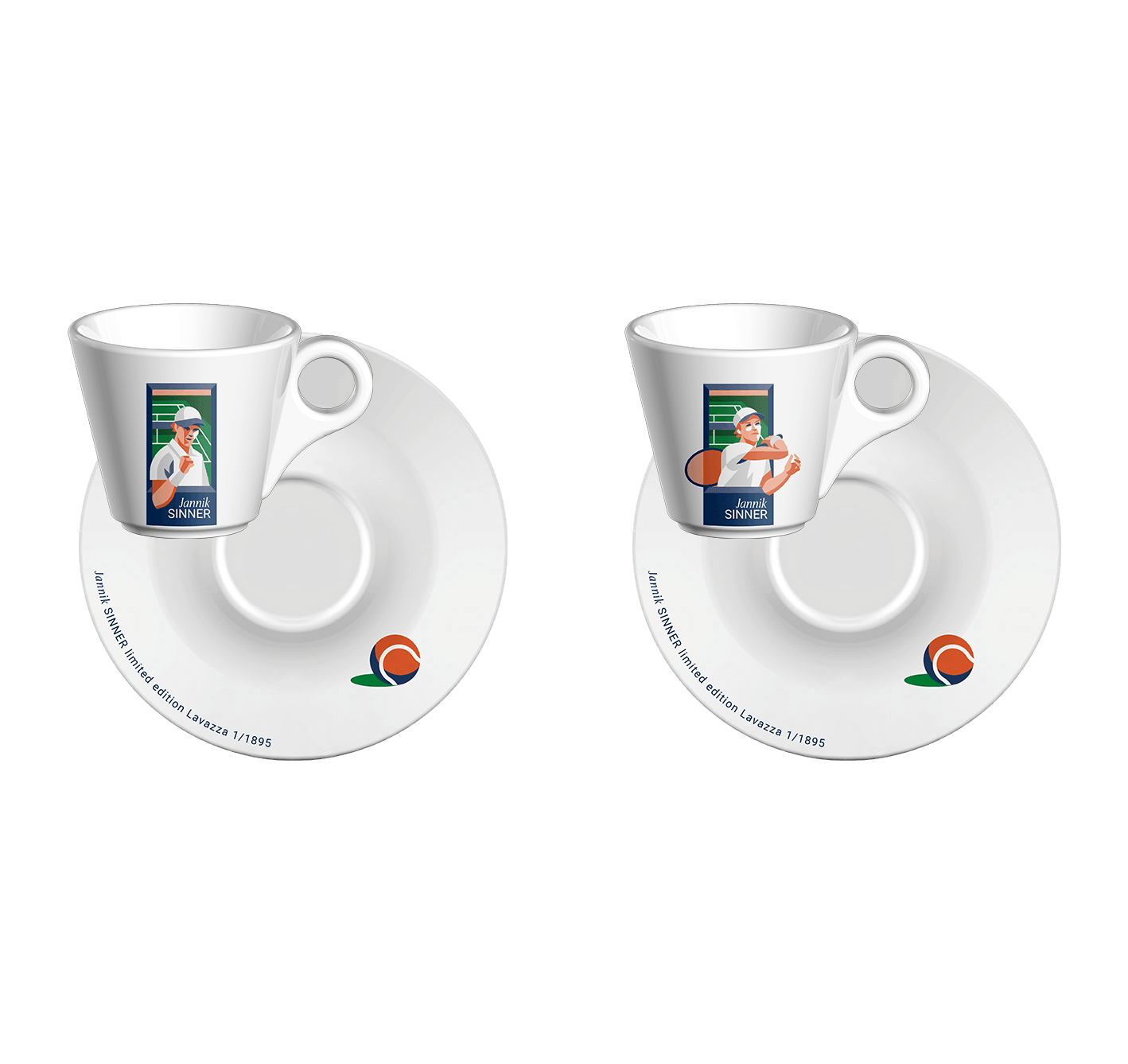 Limited Edition Sinner Espresso Cups & Saucers (Set of Two)