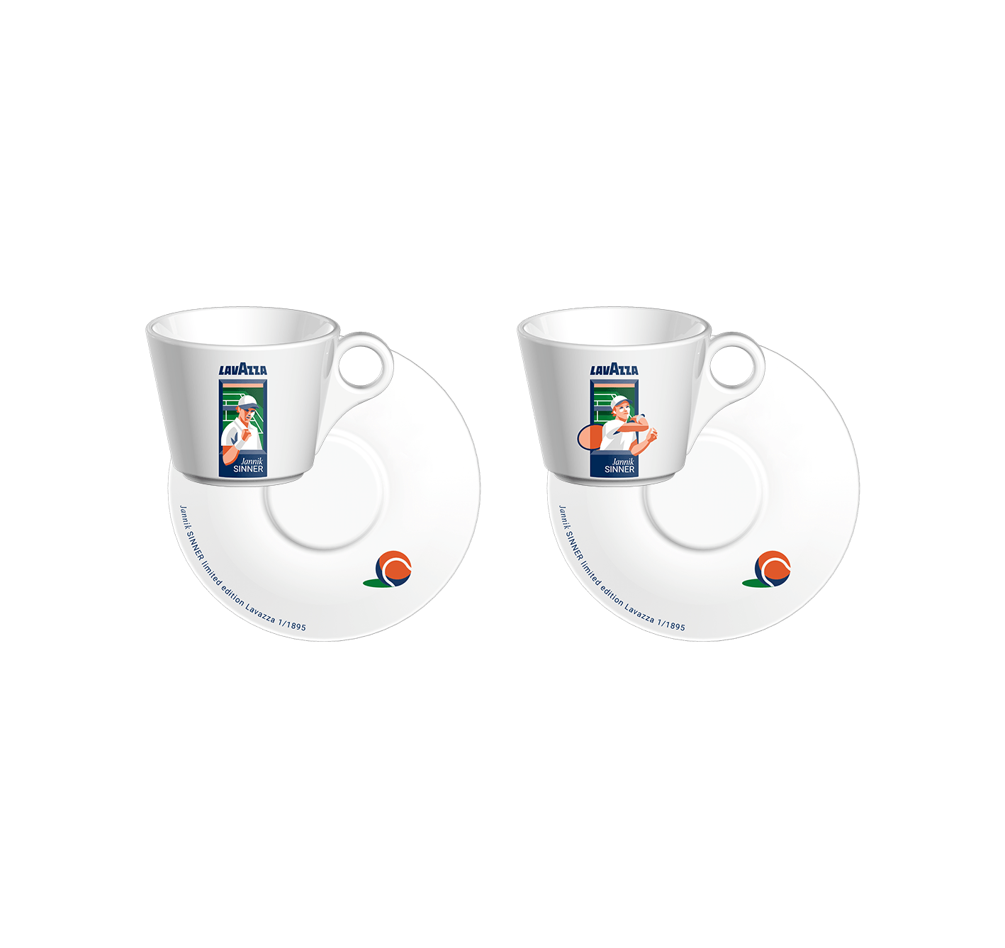 Limited Edition Sinner Cappuccino Cups & Saucers (Set of Two)