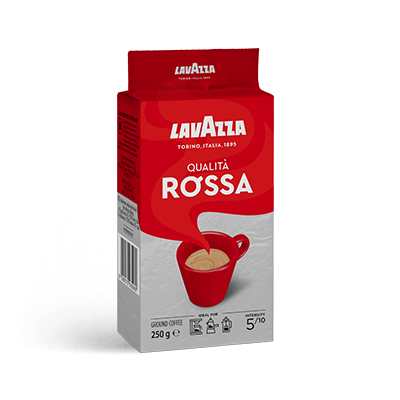 Qualita Rossa Ground Coffee For Moka Pot Lavazza